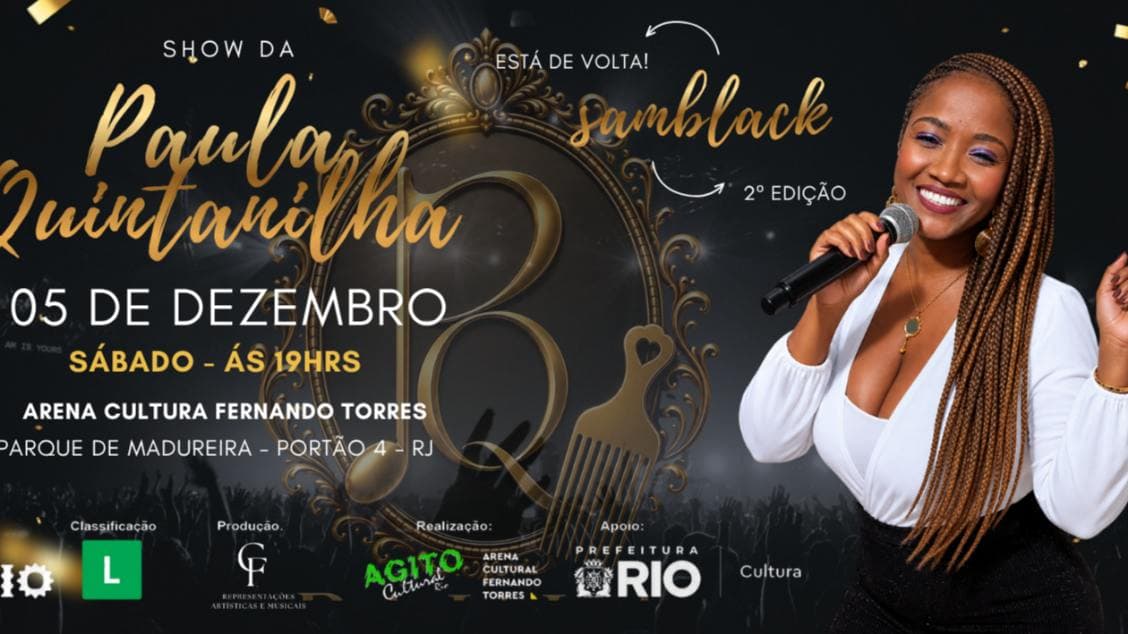 SAMBLACK II com PAULA QUINTANILHA