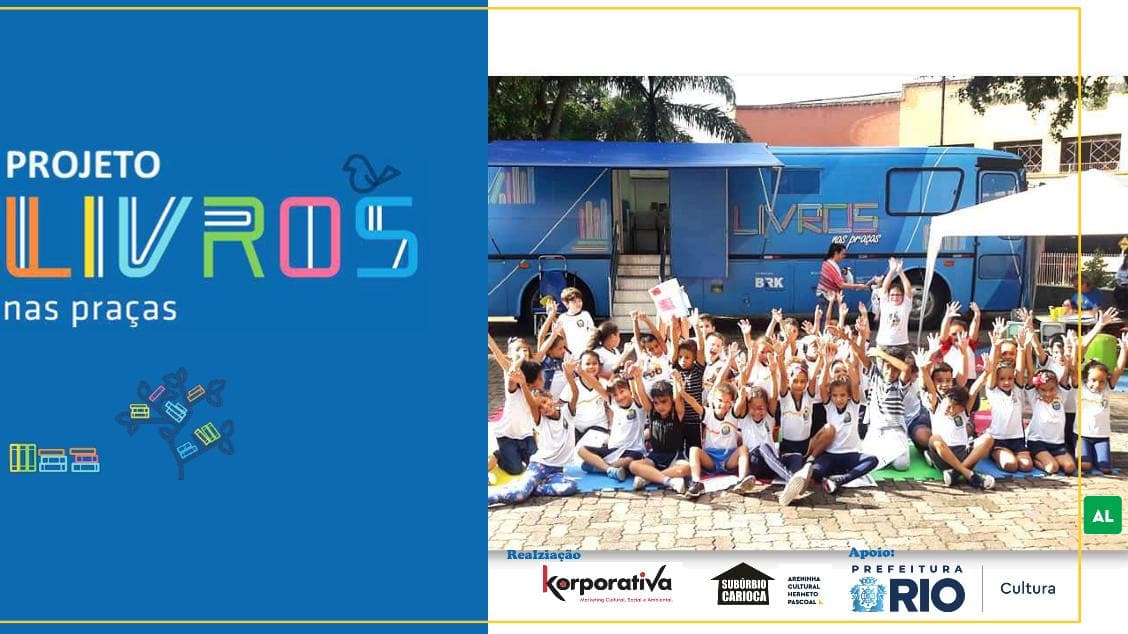 Ônibus Biblioteca Livro nas Praças
