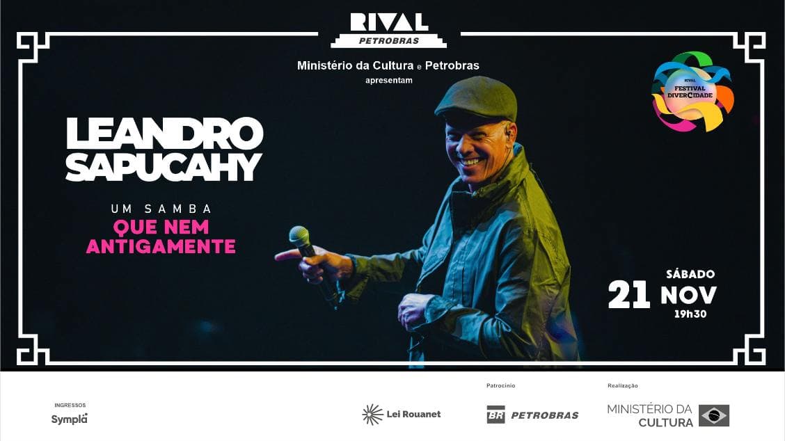 LEANDRO SAPUCAHY NO SHOW “UM SAMBA QUE NEM ANTIGAMENTE
