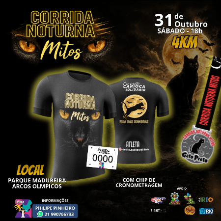 CORRIDA NOTURNA MITOS - GATO PRETO