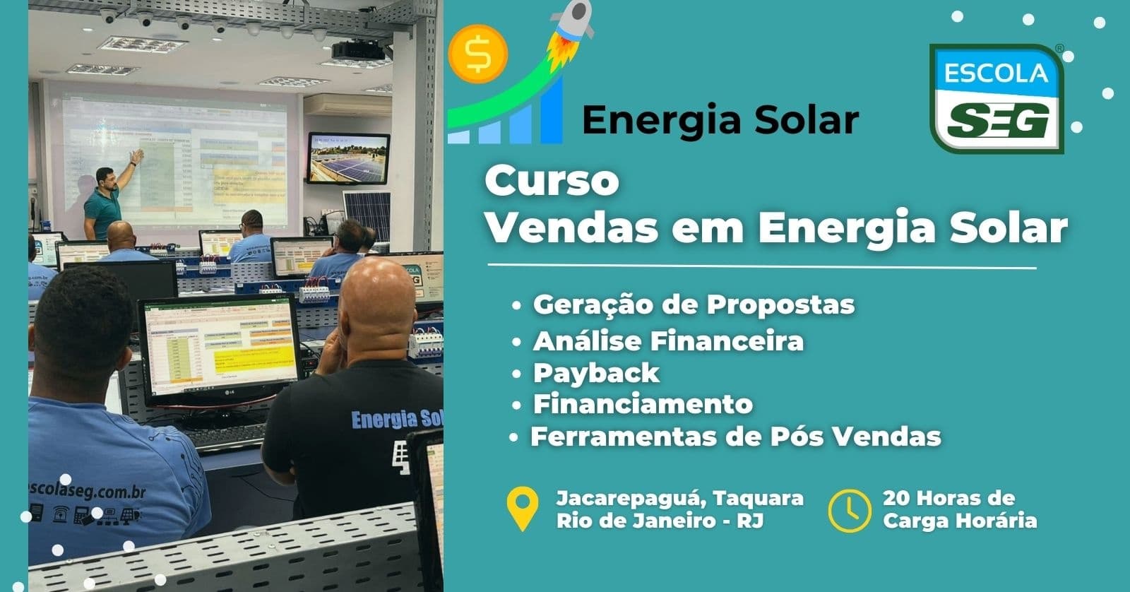 CURSO DE ENERGIA SOLAR - VENDAS EM SISTEMAS FOTOVOLTAICOS (OUTUBRO) 2026