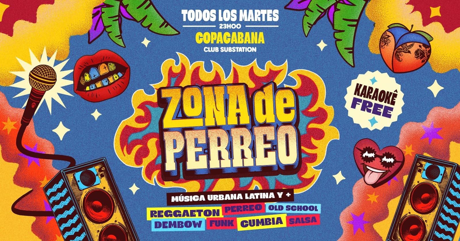 Zona de Perreo + Karaokê en el lounge| Martes 27 octubre| Copacabana