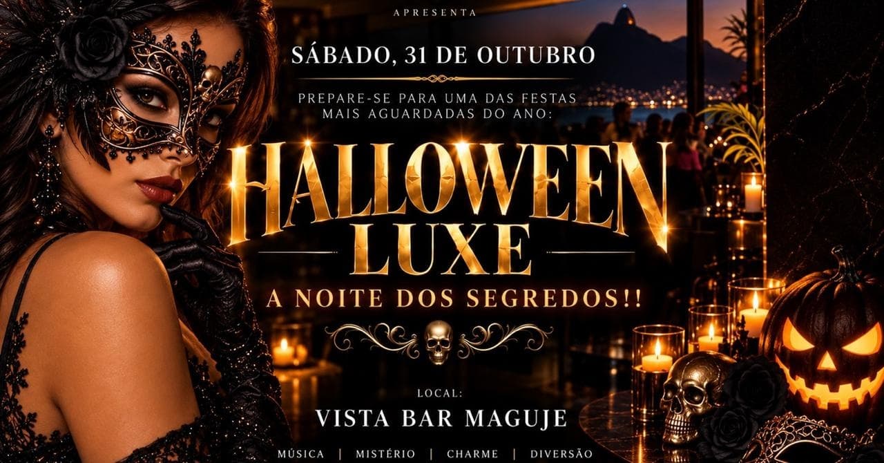 Halloween Luxe 31 de Outubro Maguje