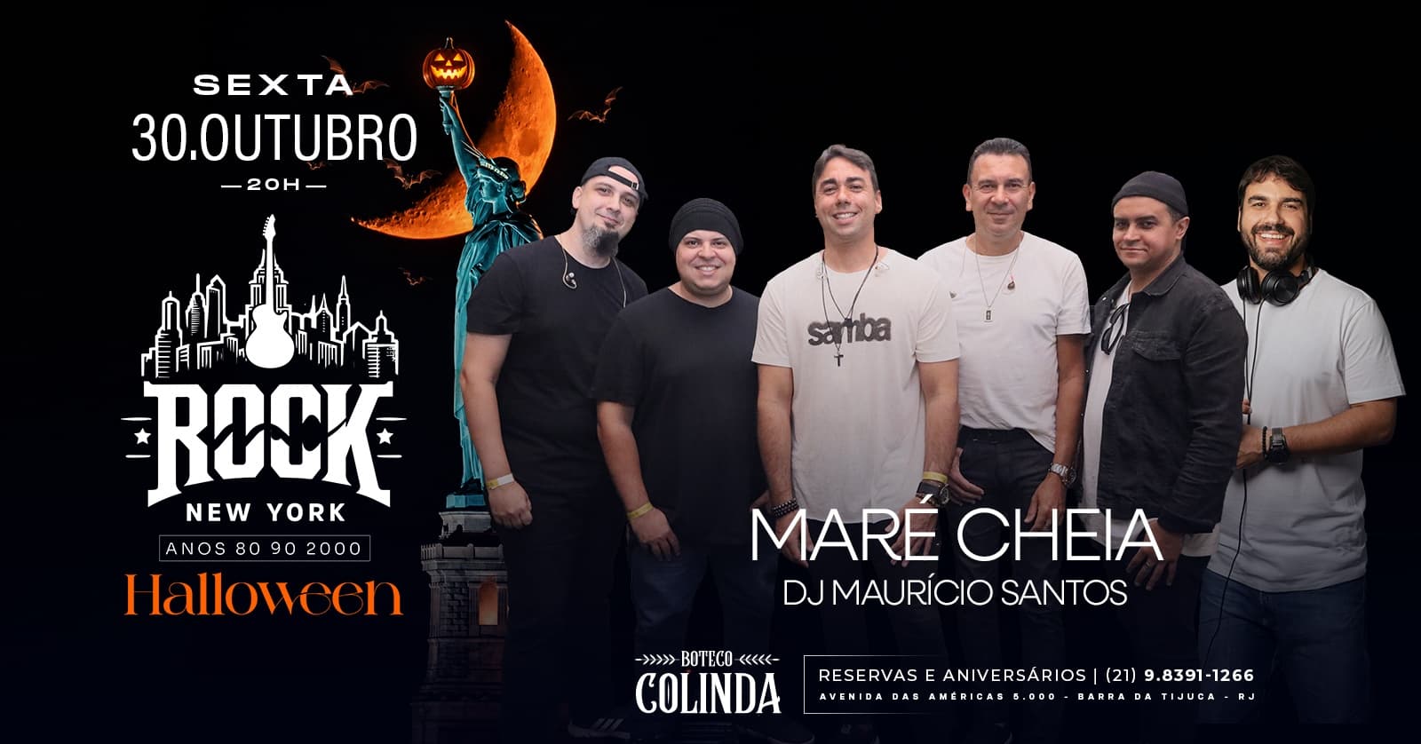 HALLOWEN ROCK NEW YORK | BANDA MARÉ CHEIA | DJ MAURÍCIO SANTOS | NEW YORK CITY