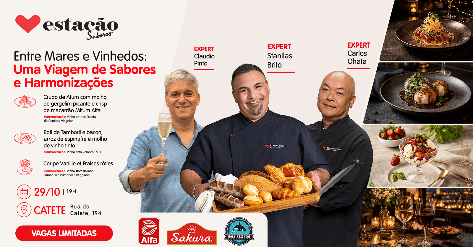 ENTRE MARES E VINHEDOS - Uma Viagem de Sabores e Harmonizações