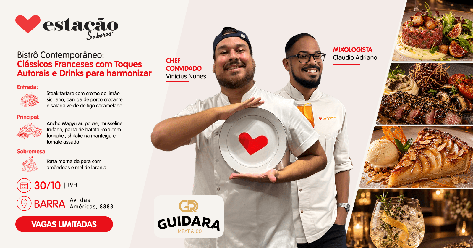 Bistrô Contemporâneo — Clássicos Franceses com Toques Autorais e Drinks para harmonizar (Barra)