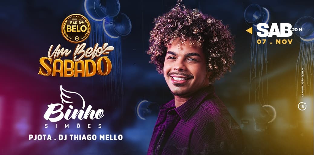 UM BELO SÁBADO APRESENTA: BINHO SIMÕES