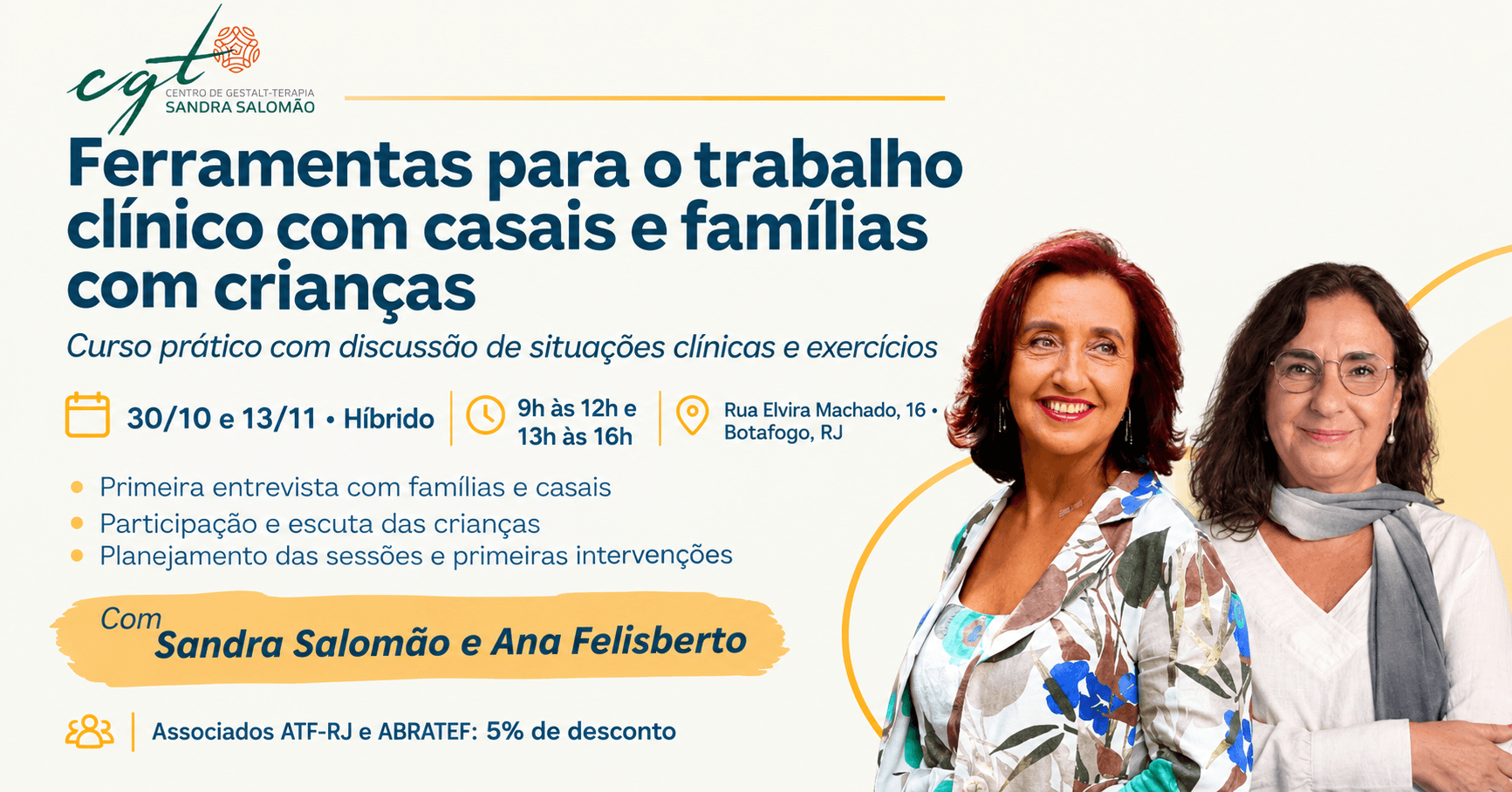 Curso: Ferramentas para o trabalho clínico com casais e famílias com crianças