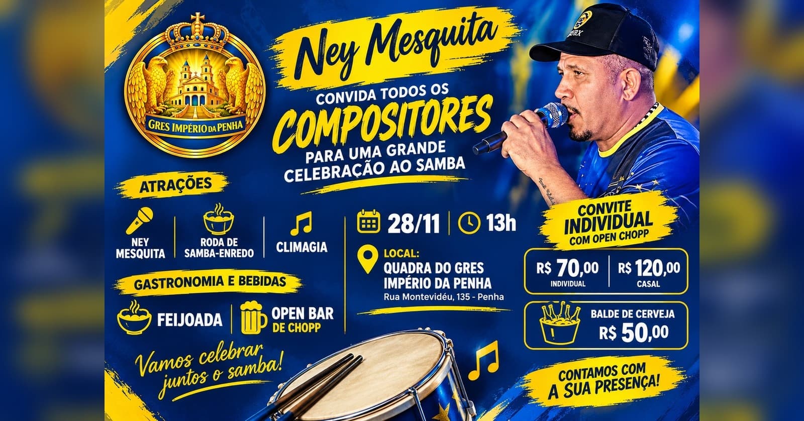 1° Festa da Ala dos Compositores - Celebração ao Samba.