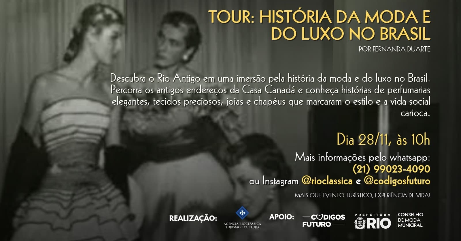 Tour História da Moda pelo Centro do Rio