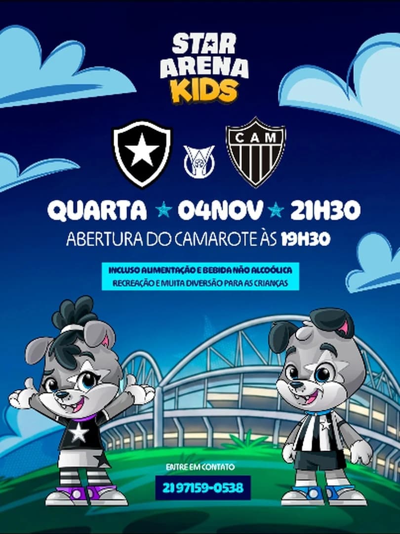 BOTAFOGO X ATLETICO MG - STAR ARENA KIDS