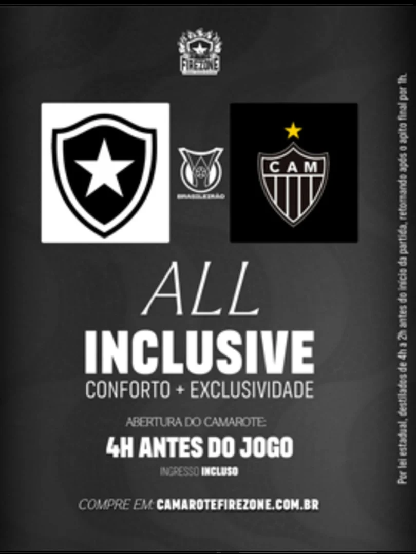 Camarote Firezone - Botafogo x Atlético MG